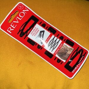 Revlon Double Grip Black‎ Hair Clips, 6 count